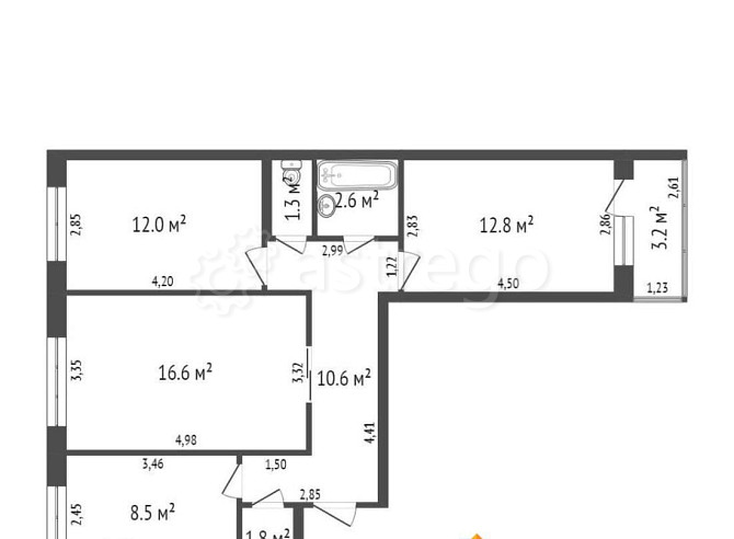 3-комн. квартира, 67.8 м2, 3/9 эт. Мелеуз - изображение 5