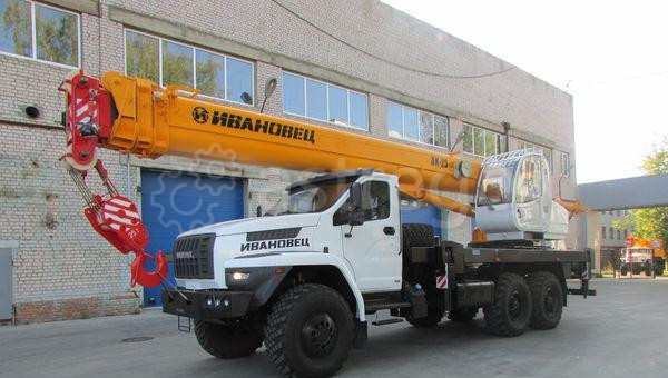 Автокран Ивановец КС-45717-2Р AIR шасси Урал 4320 Next 25т., 30,7 м. (6х6) Самара - изображение 1