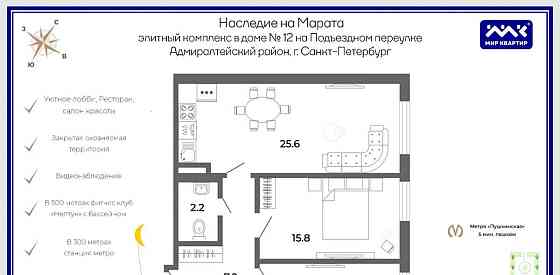 Офис, 71.4 м2 Санкт-Петербург