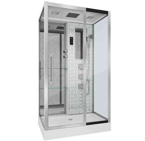 Душевая кабина NG-7713WR 820x1200х2150 низкий поддон стенки БЕЛЫЕ 5 мест Niagara Москва