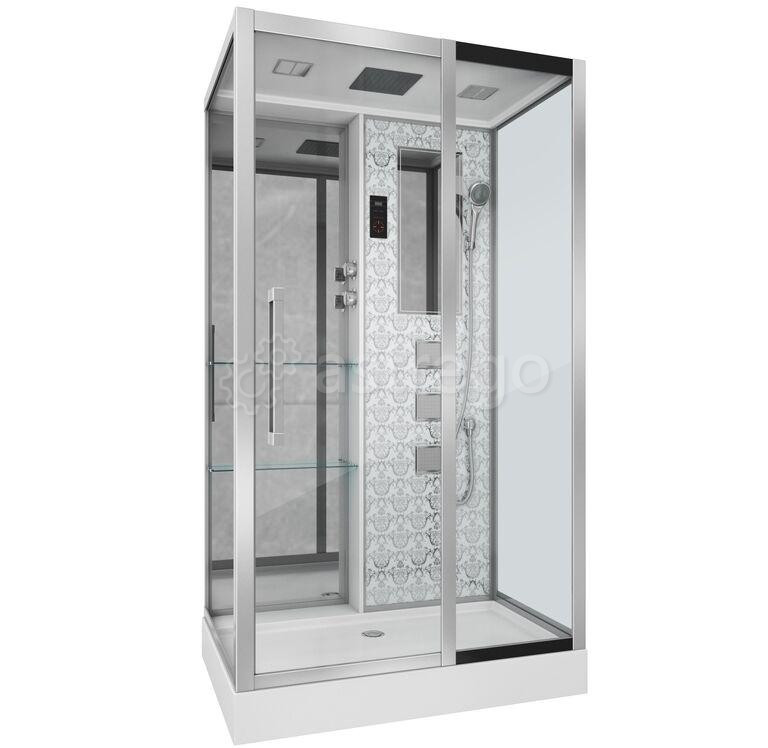 Душевая кабина NG-7713WR 820x1200х2150 низкий поддон стенки БЕЛЫЕ 5 мест Niagara Москва - изображение 1