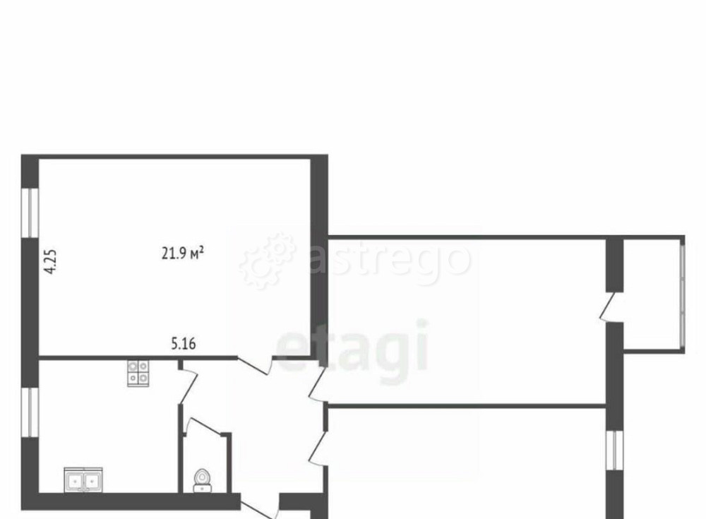 Комната, 21.9 м2, 2/4 эт. Санкт-Петербург - изображение 5