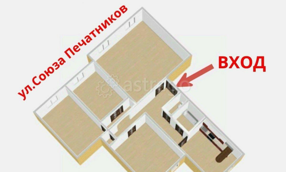 4-комн. квартира, 112 м2, 5/5 эт. Санкт-Петербург - изображение 6