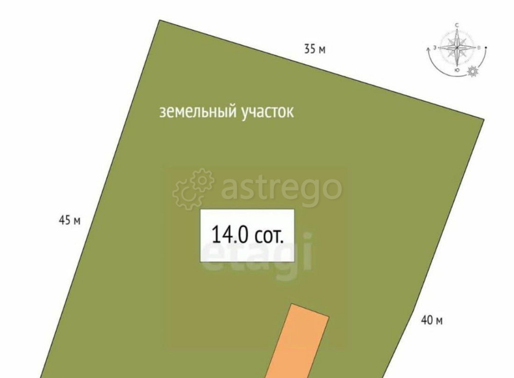 Дом, 36 м2, 16 соток, 1 эт. Алтайское - изображение 1