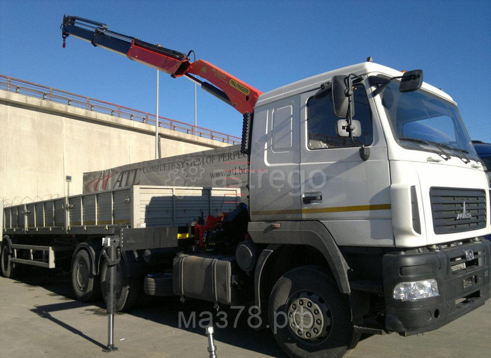 Тягач МАЗ 6312C5-8529-012 с КМУ Palfinger PK15500A Москва - изображение 1