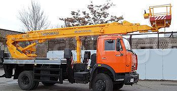 Автоподъемник телескопический АП-28 на шасси Камаз 43253 Самара - изображение 1