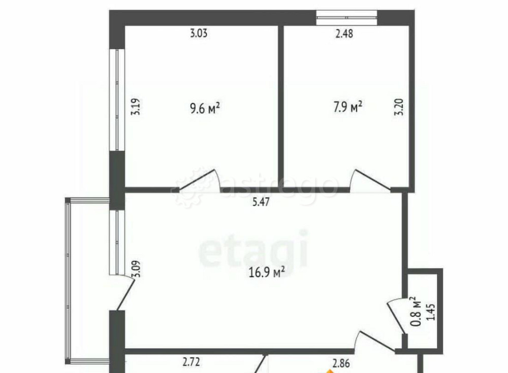 3-комн. квартира, 48.9 м2, 5/5 эт. Коряжма - изображение 5