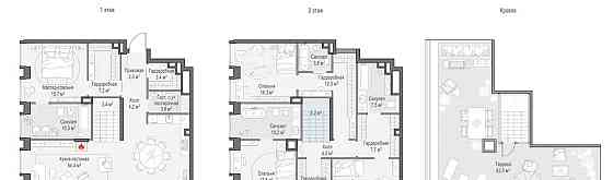 4-комн. квартира, 214.3 м2, 22/23 эт. Москва