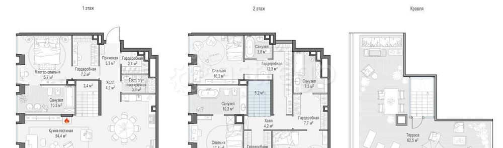 4-комн. квартира, 214.3 м2, 22/23 эт. Москва - изображение 1