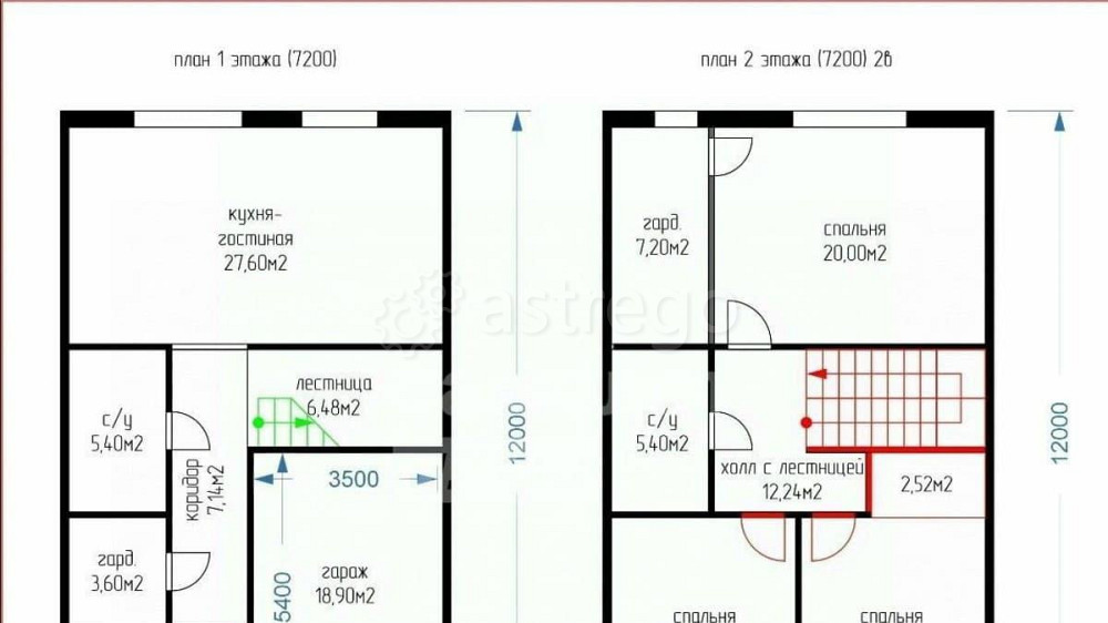 Коттедж, 100 м2, 3 сотки, 2 эт. Октябрьский - изображение 1