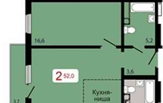 1-комн. квартира, 52 м2, 9/17 эт. Красноярск