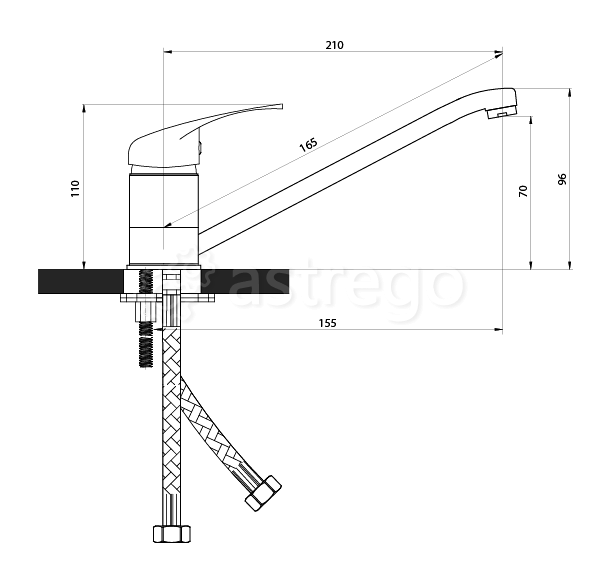 Смеситель для мойки с изливом Пермь - изображение 1