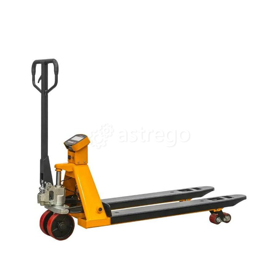 Тележка гидравлическая с весам 2500 кг 1150 мм полиуретановые колеса XILIN BFC25 Иркутск - изображение 1