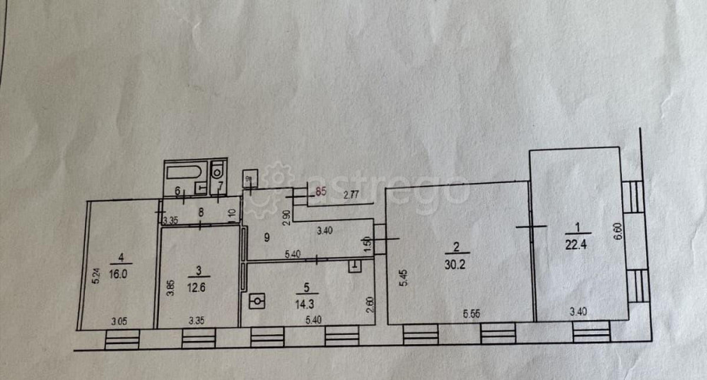 Комната, 12.6 м2, 9/9 эт. Москва - изображение 4