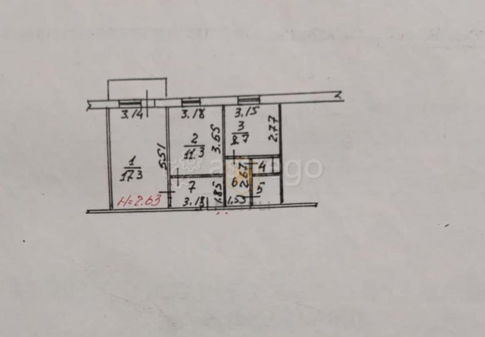 2-комн. квартира, 50.8 м2, 5/6 эт. Разумное - изображение 5