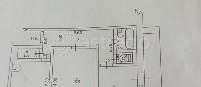 2-комн. квартира, 54.4 м2, 2/9 эт. Бийск - изображение 6