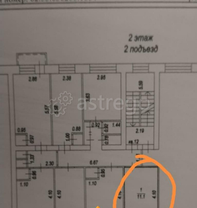 Комната, 11.1 м2, 2/4 эт. Уфа - изображение 1