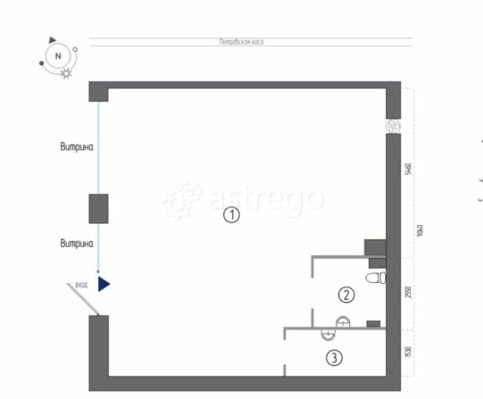 Свободного назначения, 83.8 м2 Санкт-Петербург - изображение 2