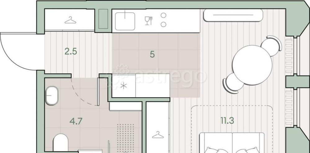 Студия, 23.5 м2, 2/13 эт. Москва - изображение 8