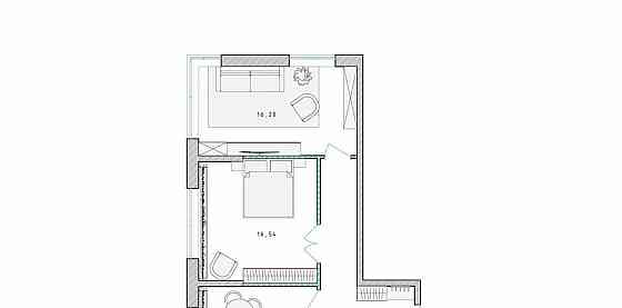 2-комн. квартира, 59.3 м2, 3/17 эт. Пушкино