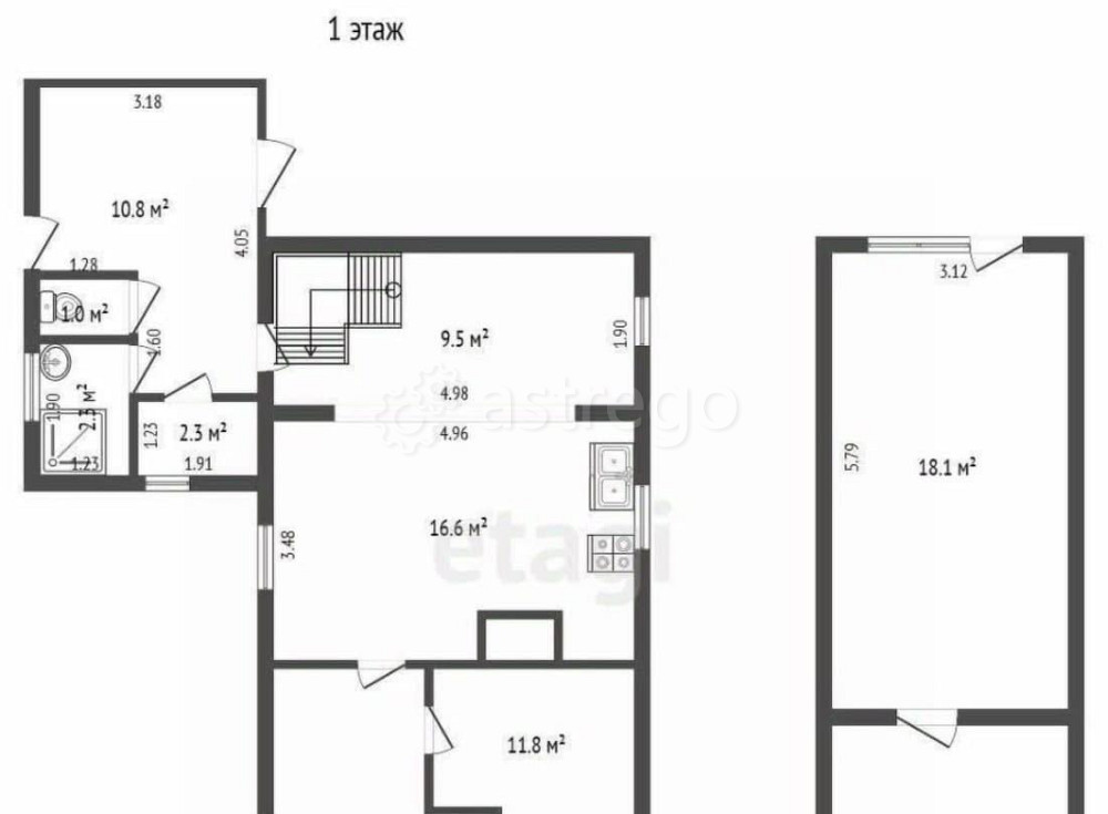 Дом, 97.4 м2, 9 соток, 2 эт. Коряжма - изображение 3