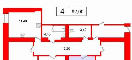 Комната, 12.5 м2, 2/9 эт. Санкт-Петербург