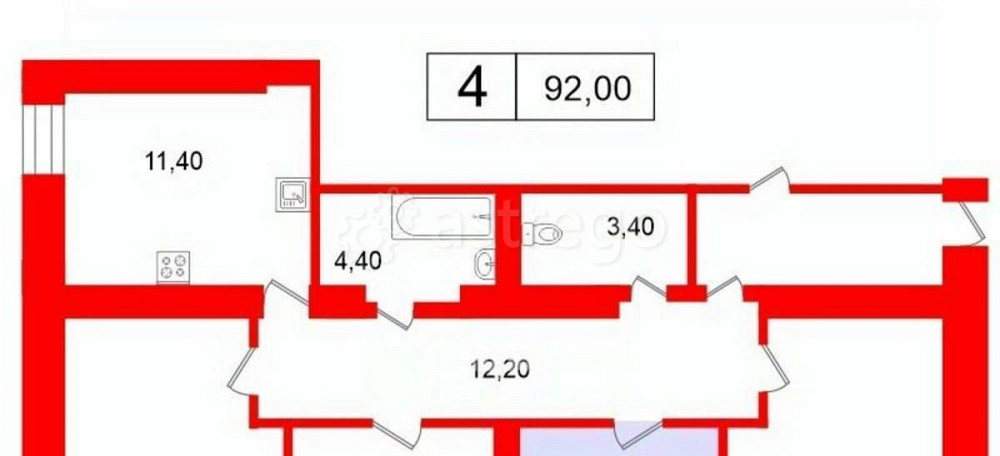 Комната, 12.5 м2, 2/9 эт. Санкт-Петербург - изображение 5