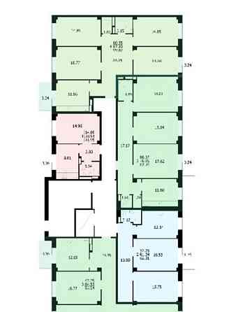 3-комн. квартира, 85.54 м2, 9/9 эт. Красноярск