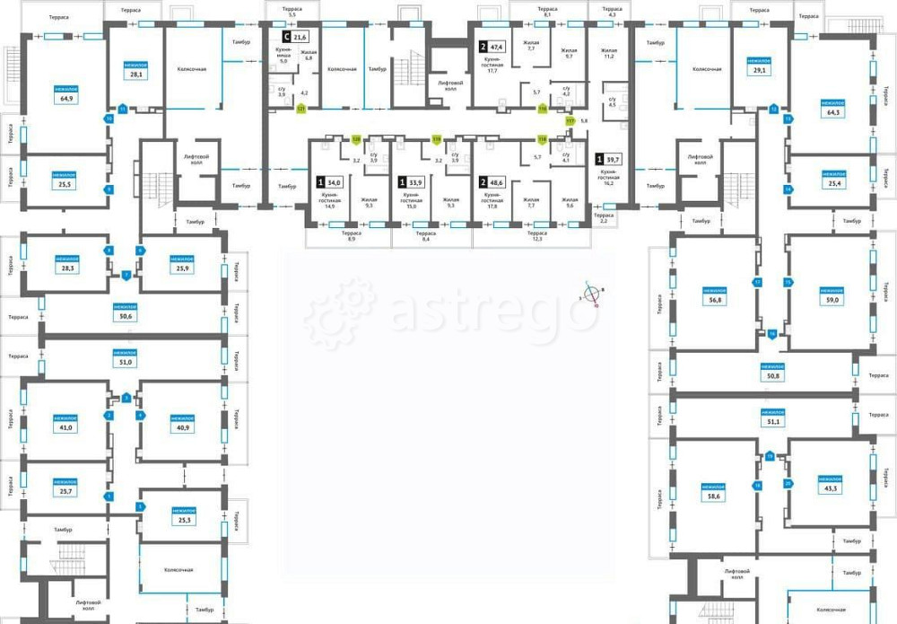 Свободного назначения, 59 м2 Красногорск - изображение 1