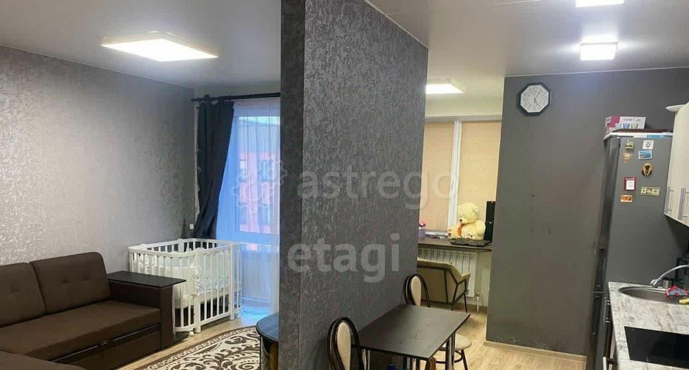 Студия, 33.9 м2, 3/3 эт. Шебекино - изображение 1