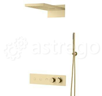 Душевой комплект BOHEME Fusion 131-MG Gold Matt Новосибирск - изображение 1