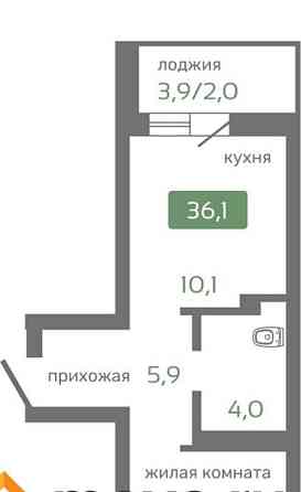 1-комн. квартира, 36.1 м2, 6/19 эт. Красноярск