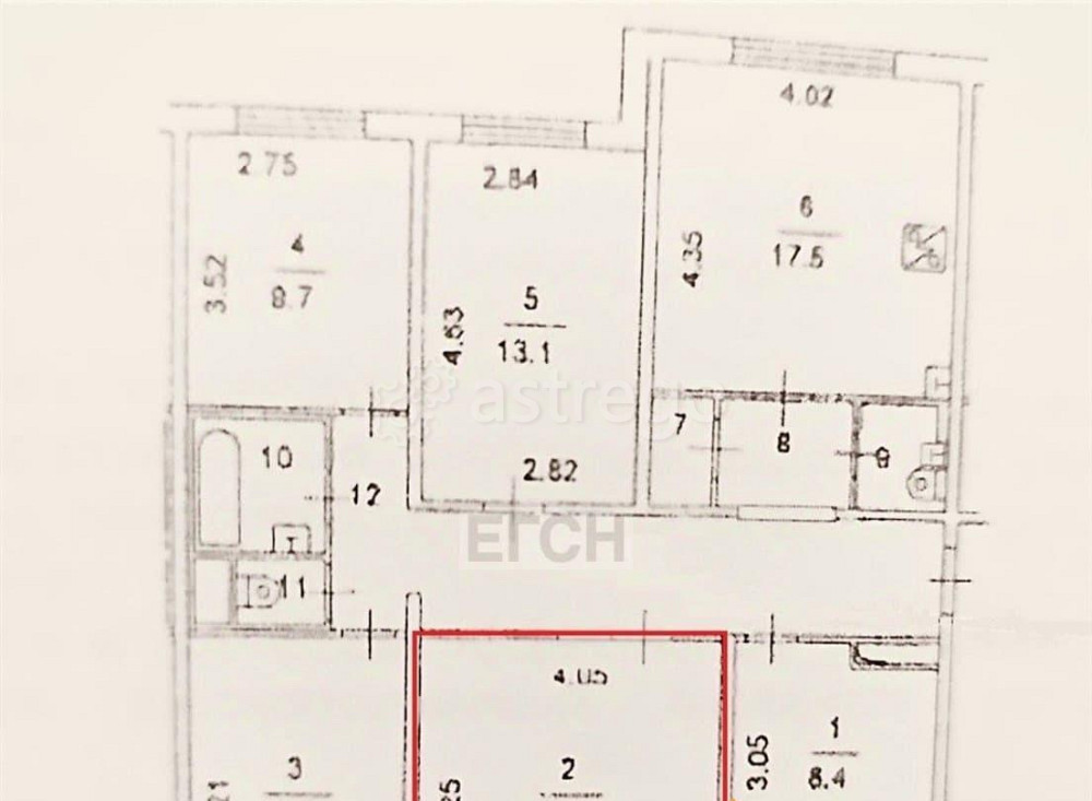 Комната, 17.2 м2, 1/12 эт. Москва - изображение 5