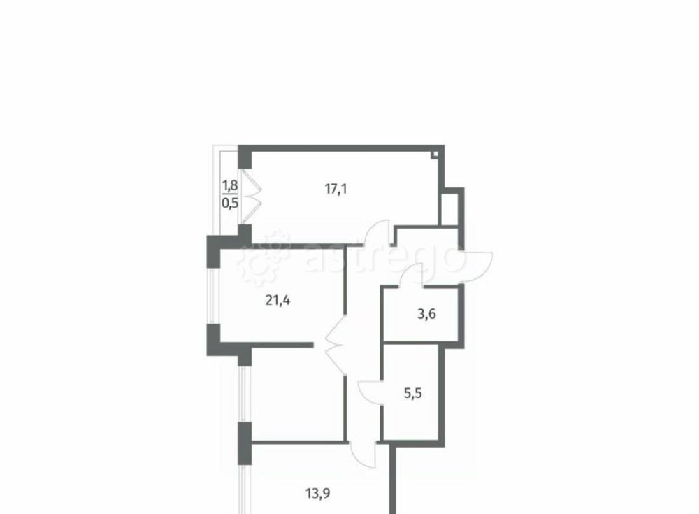 2-комн. квартира, 73.4 м2, 7/8 эт. Санкт-Петербург - изображение 1