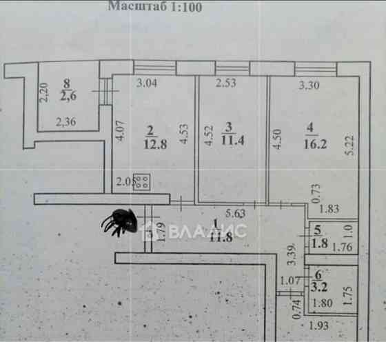 3-комн. квартира, 73.7 м2, 5/10 эт. Стерлитамак