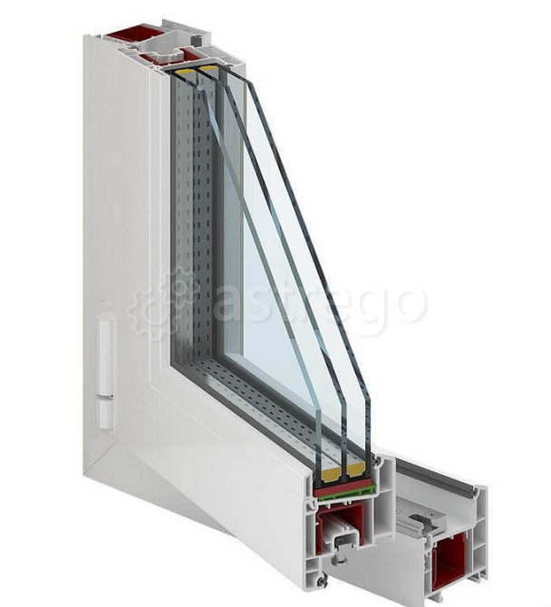 Окно профиль KBE трехкамерное Краснодар - изображение 1