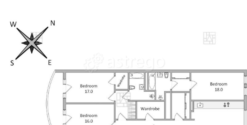 5-комн. квартира, 190 м2, 8/9 эт. Москва - изображение 7