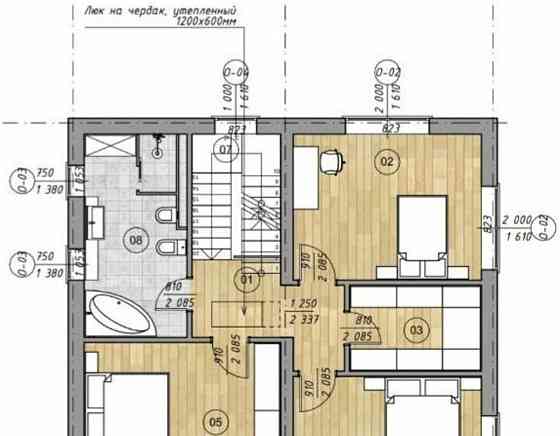 Коттедж, 217 м2, 6.24 сотки, 2 эт. Домодедово