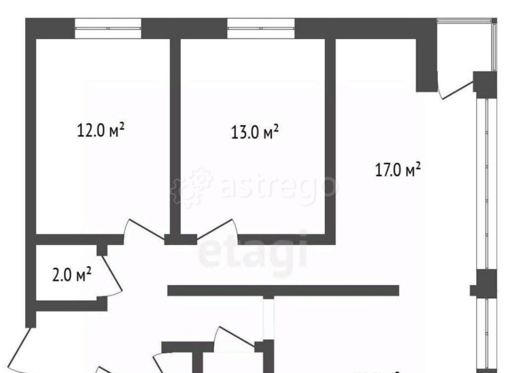 3-комн. квартира, 69.5 м2, 2/3 эт. Красногорск - изображение 4