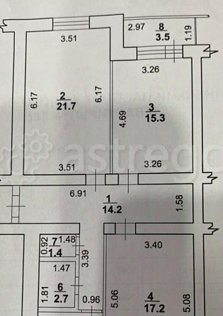 3-комн. квартира, 80.9 м2, 2/9 эт. Стерлитамак - изображение 6