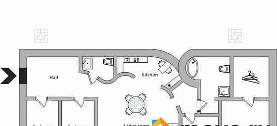 5-комн. квартира, 130 м2, 3/5 эт. Москва
