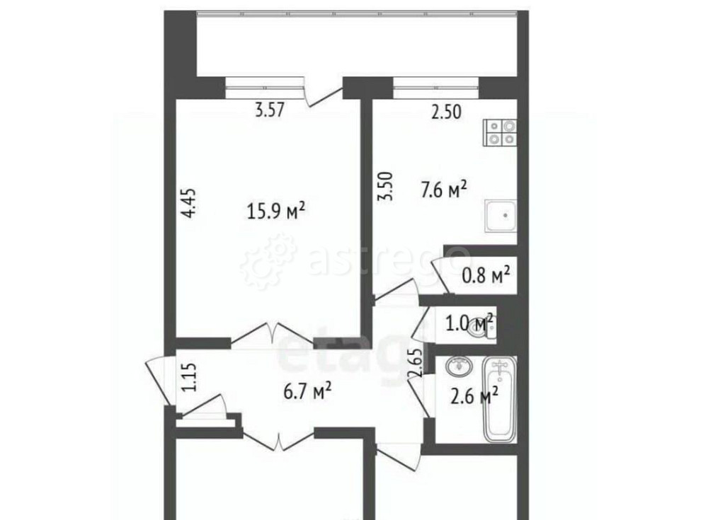 3-комн. квартира, 61.2 м2, 4/5 эт. Котлас - изображение 4