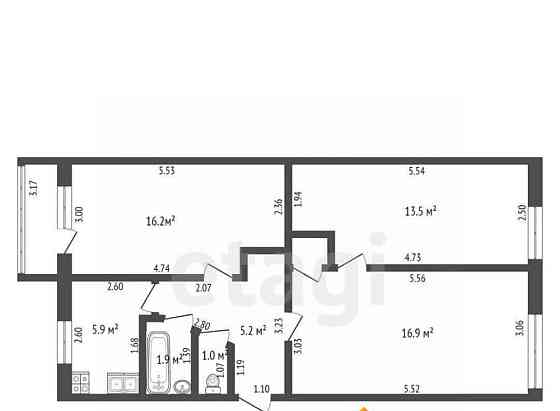 3-комн. квартира, 61 м2, 5/5 эт. Стерлитамак