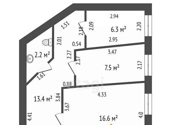 Офис, 46.2 м2 Санкт-Петербург