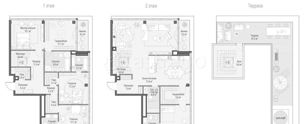 4-комн. квартира, 324.62 м2, 9/9 эт. Москва - изображение 1