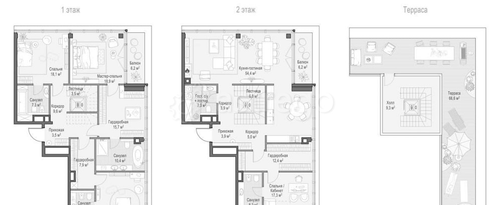 4-комн. квартира, 312.52 м2, 9/9 эт. Москва - изображение 1