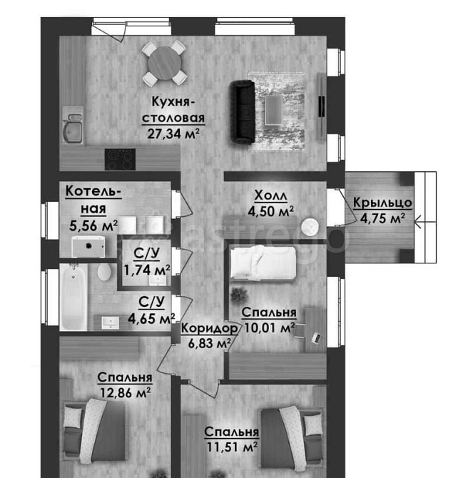 Коттедж, 90 м2, 1 эт. Москва - изображение 7