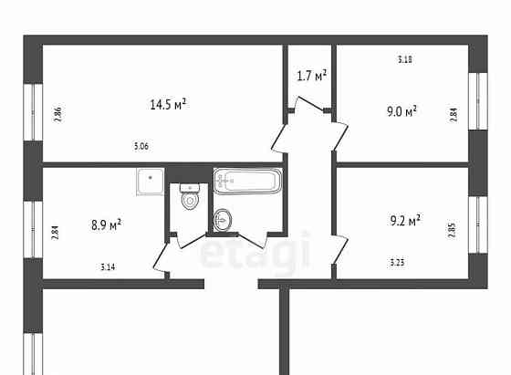 4-комн. квартира, 82 м2, 1/10 эт. Красноярск