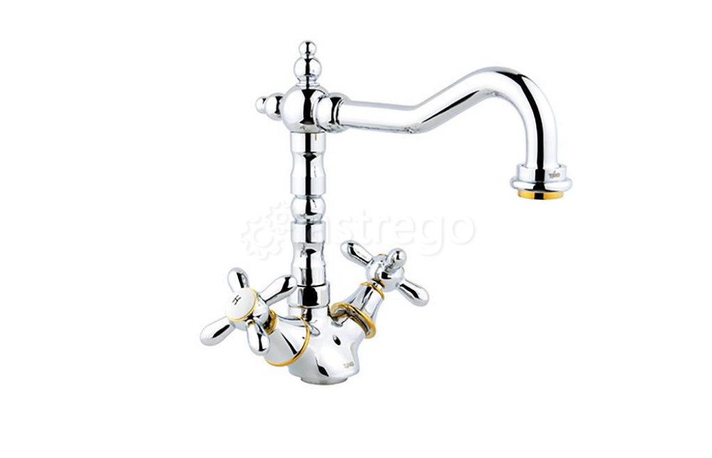 Смеситель для кухни Timo Ritz 0143FK chrome-gold 0143FK-chrome-gold Москва - изображение 1