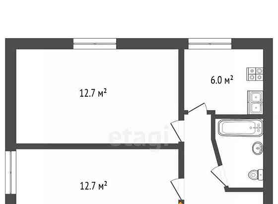 2-комн. квартира, 40.6 м2, 9/9 эт. Архангельск